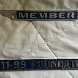 11-99 Foundation Member License Plate Frame